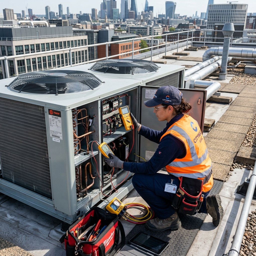 C20 Warm-Air Heating, Ventilating and Air-Conditioning Contractor professional workplace